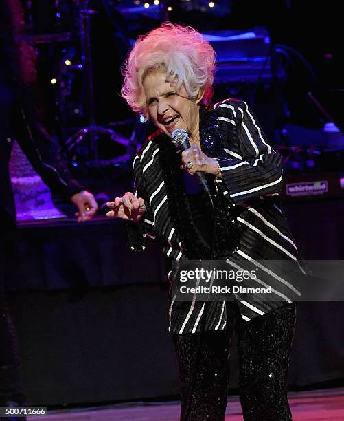 Country and Rock N Roll Hall of Fame member Brenda Lee performs at The Country Music Hall of Fame and Museum in the CMA Theater on December 9, 2015...