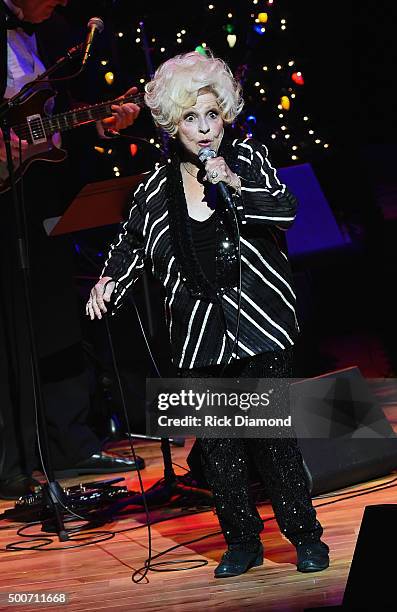 Country and Rock N Roll Hall of Fame member Brenda Lee performs at The Country Music Hall of Fame and Museum in the CMA Theater on December 9, 2015...