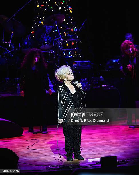 Country and Rock N Roll Hall of Fame member Brenda Lee performs at The Country Music Hall of Fame and Museum in the CMA Theater on December 9, 2015...