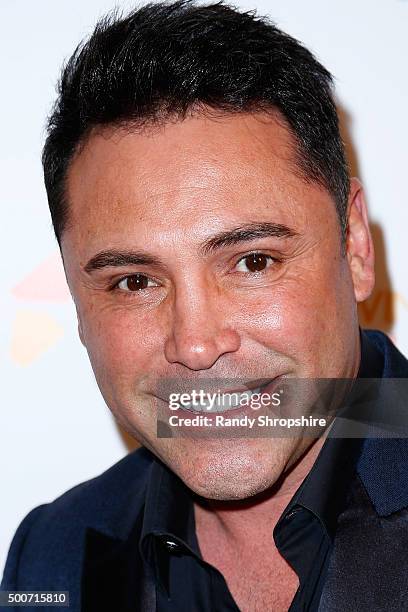 Oscar De La Hoya arrives at Make-A-Wish Greater Los Angeles honors Oscar De La Hoya, Michael Rosenfeld and Tom Mone at its annual Wishing Well Winter...