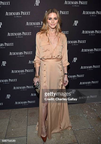 Olivia Palermo attends the Opening of Audemars Piguet Rodeo Drive at Audemars Piguet on December 9, 2015 in Beverly Hills, California.