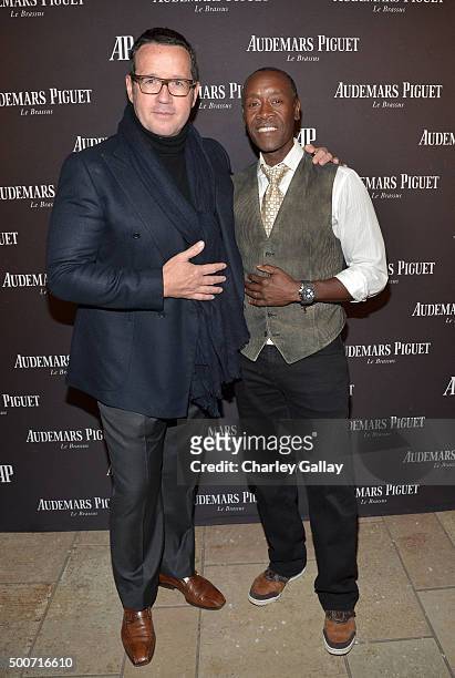 Of Audemars Piguet Francois-Henry Bennahmias and actor Don Cheadle attend the Opening of Audemars Piguet Rodeo Drive at Audemars Piguet on December...