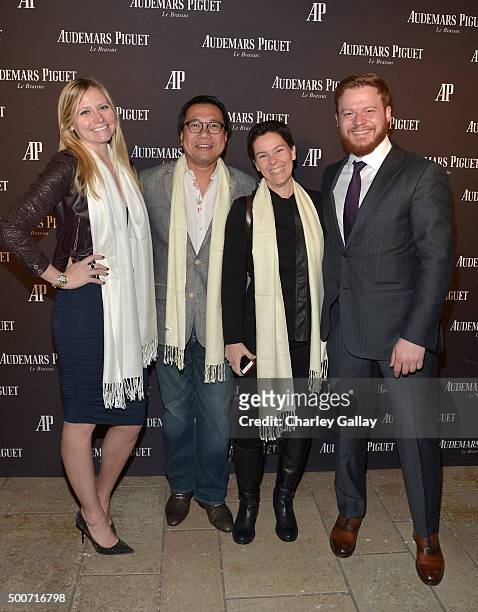 President of Westime Greg Simonian and guests attend the Opening of Audemars Piguet Rodeo Drive at Audemars Piguet on December 9, 2015 in Beverly...