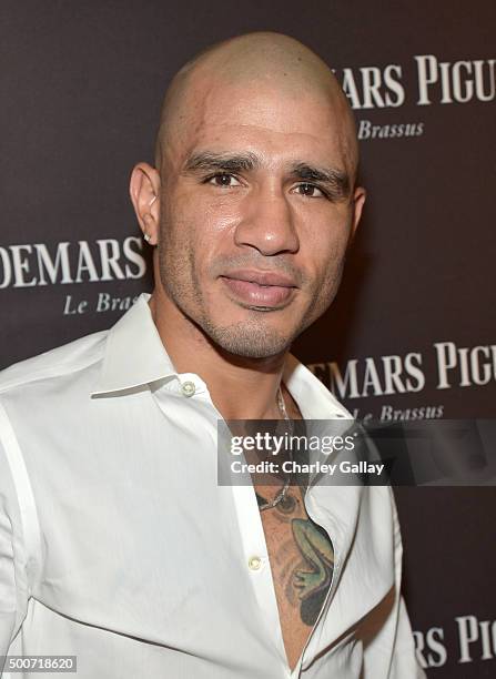 Professional boxer Miguel Cotto attends the Opening of Audemars Piguet Rodeo Drive at Audemars Piguet on December 9, 2015 in Beverly Hills,...