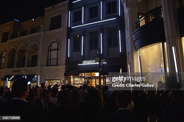 General view of the atmosphere during the Opening of Audemars Piguet Rodeo Drive at Audemars Piguet on December 9, 2015 in Beverly Hills, California.