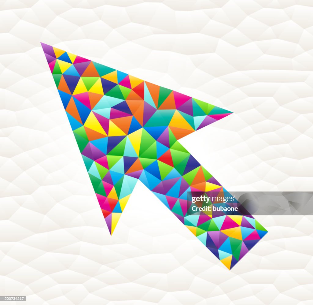 Sharp Triangular Cursor Mouse Cursor On Triangular Pattern Mosaic Royalty Free Vector Art High ...