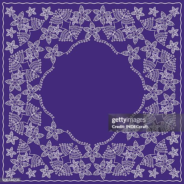 vector bandana design - bandana pattern stock illustrations
