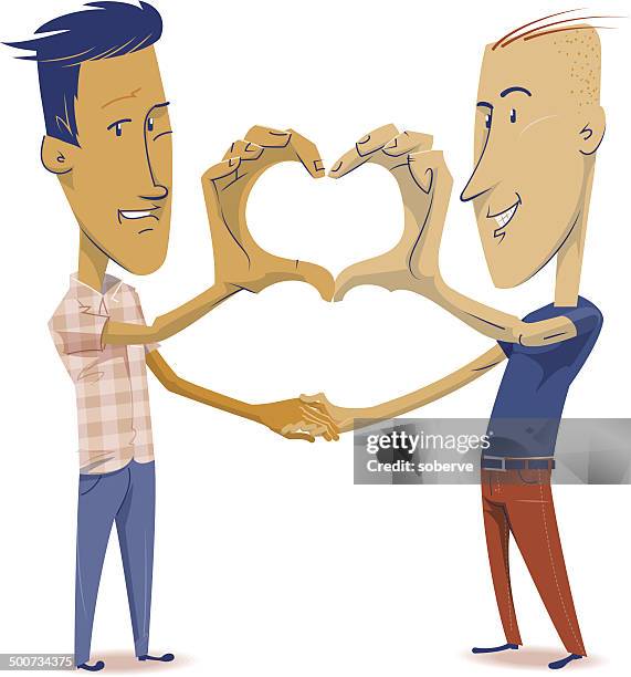 man love - gay men stock illustrations