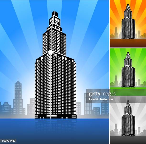 ilustraciones, imágenes clip art, dibujos animados e iconos de stock de edificio comercial de color - roofing-clip-art