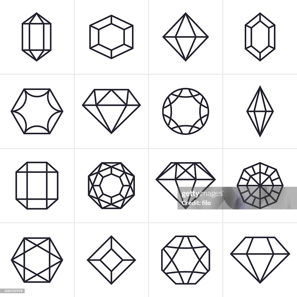 Jewel and Gem Icons and Symbols
