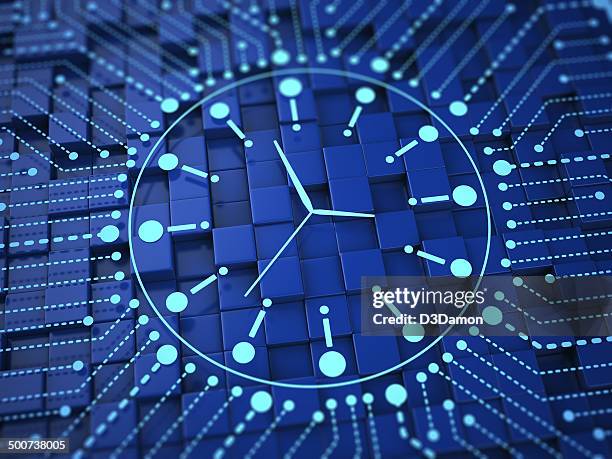 der zeit - digitaluhr stock-fotos und bilder