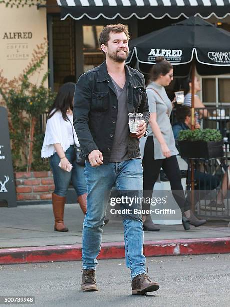 Joshua Jackson is seen on December 09, 2015 in Los Angeles, California.