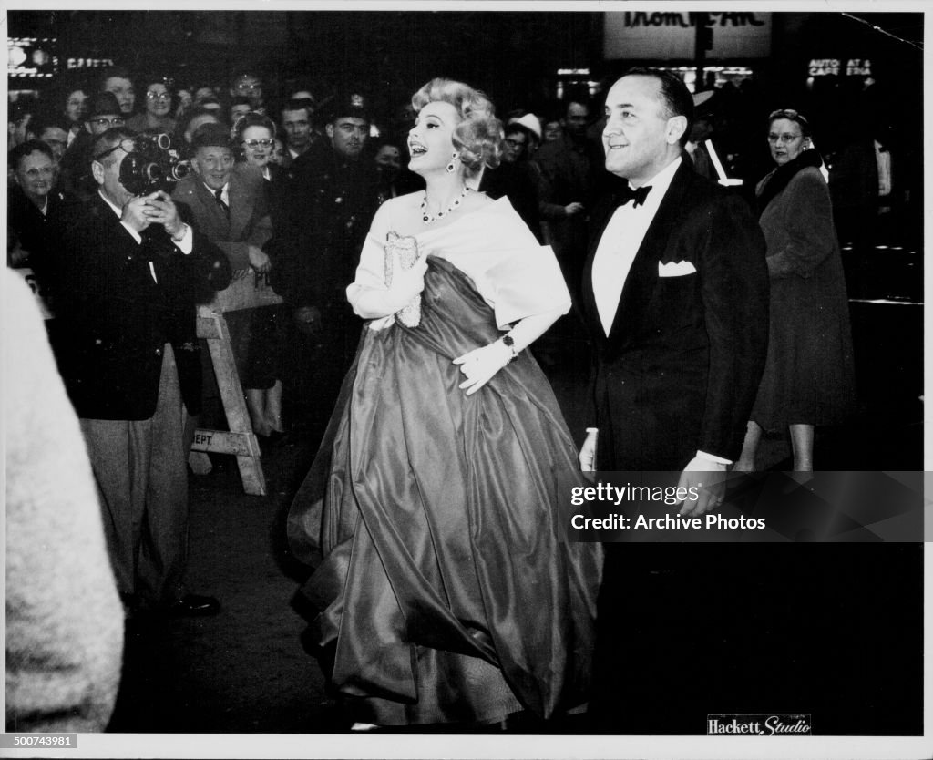Actress Zsa Zsa Gabor and her date, contractor Hal Hayes, at a... News ...