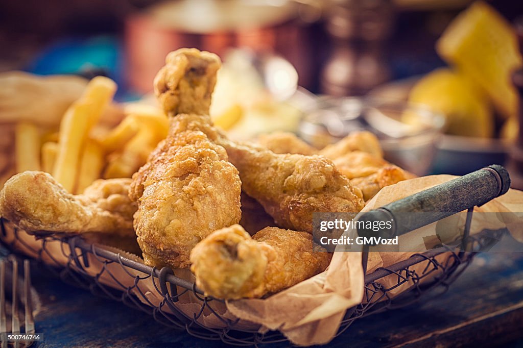Homemade Golden Fried Chicken