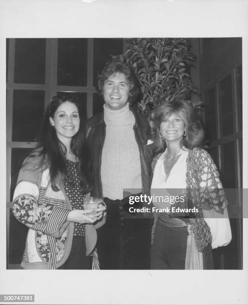 Actors Meg Bennett, David Hasselhoff and Mary Frann, attending the gala opening of the new Victoria Station restaurant, Universal City, California,...