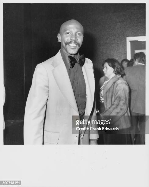 Actor Lou Gossett Jr attending the pre-opening night of the musical 'Bubbling Brown Sugar', Pantages Theatre, Hollywood, February 1977.