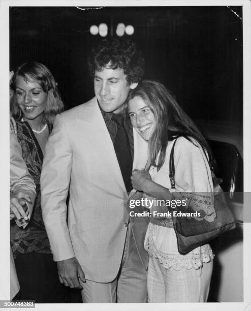 Actor Paul Michael Glaser, with his wife Elizabeth, attending the ABC Television Convention at Century Plaza Hotel, Los Angeles, May 1976.