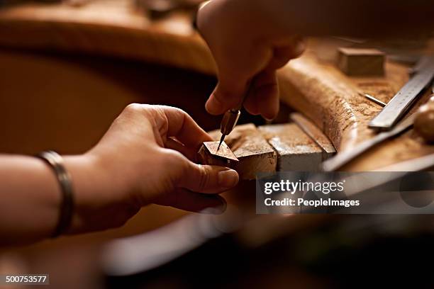 working with your hands is the purest art form - making jewelry stockfoto's en -beelden