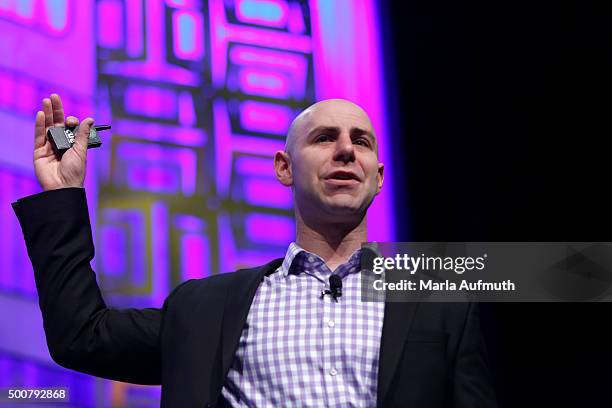 Adam Grant, teacher, Wharton School, speaks on stage during Massachusetts Conference For Women at Boston Convention & Exhibition Center on December...