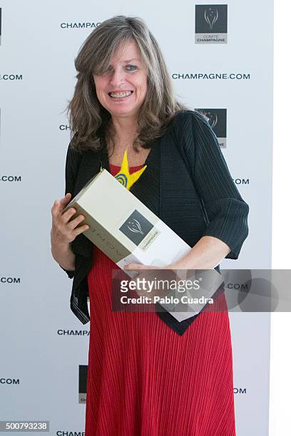 Spanish photographer Ouka Leele recives the 'Champagne De La Joie De Vivre' award at Villa Real Hotel on December 10, 2015 in Madrid, Spain.