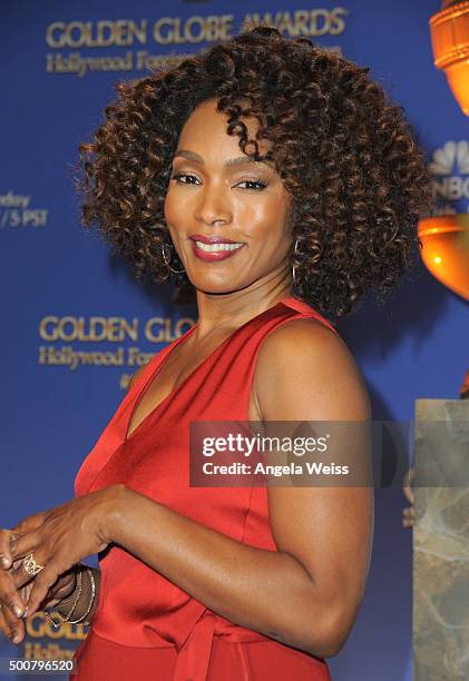 Actress Angela Bassett attends the 73rd Annual Golden Globe Awards nominations announcement at The Beverly Hilton Hotel on December 10, 2015 in...