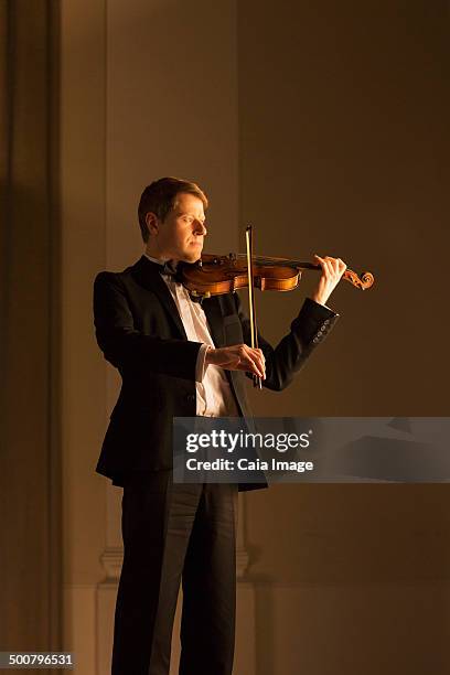 violinist performing - soloist stock pictures, royalty-free photos & images