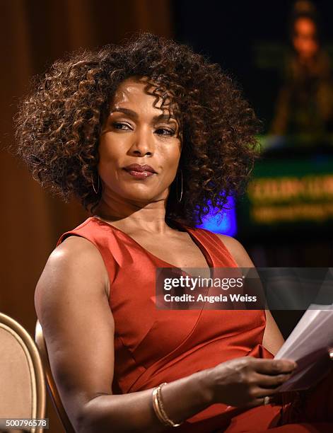 Actress Angela Bassett attends the 73rd Annual Golden Globe Awards nominations announcement at The Beverly Hilton Hotel on December 10, 2015 in...