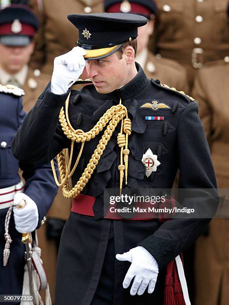 Prince William, Duke of Cambridge visits Keogh Barracks to present British Army Medics of 22 Field Hospital with the Government Ebola Medal for...