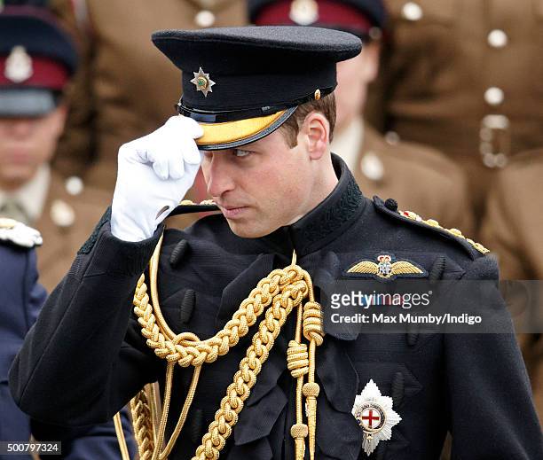 Prince William, Duke of Cambridge visits Keogh Barracks to present British Army Medics of 22 Field Hospital with the Government Ebola Medal for...