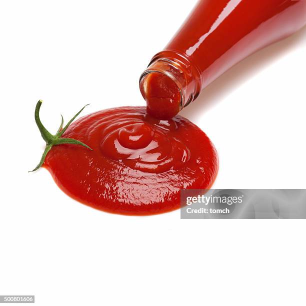 tomate salsa de tomate - salsa de acompañamiento fotografías e imágenes de stock