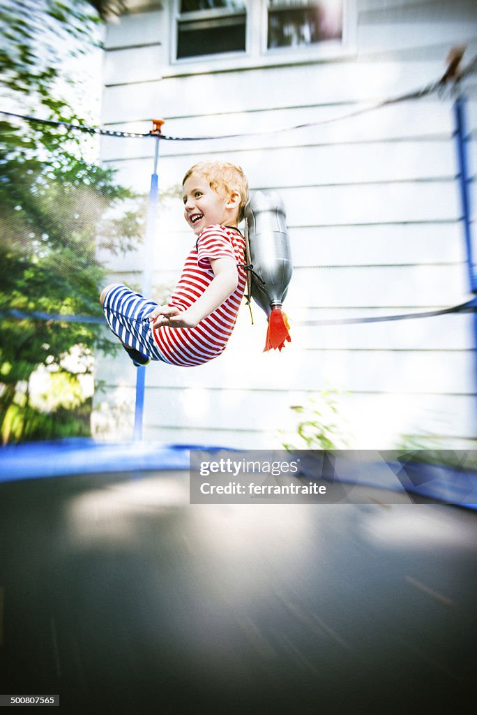 Rocket Boy Taking Off