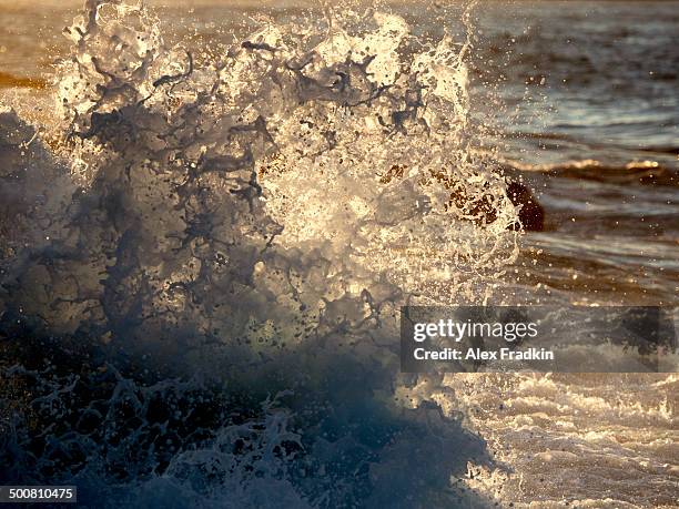 Exploding Wave 138 The Motion Newfoundland And Labrador Stock Photos, High-Res ...