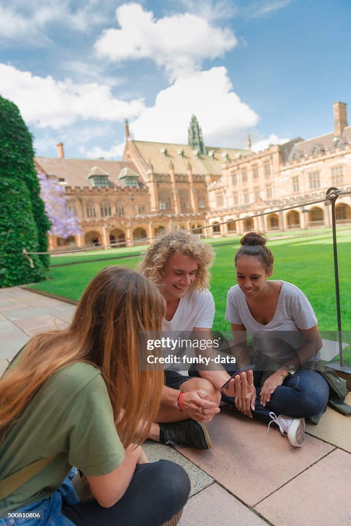 University students together