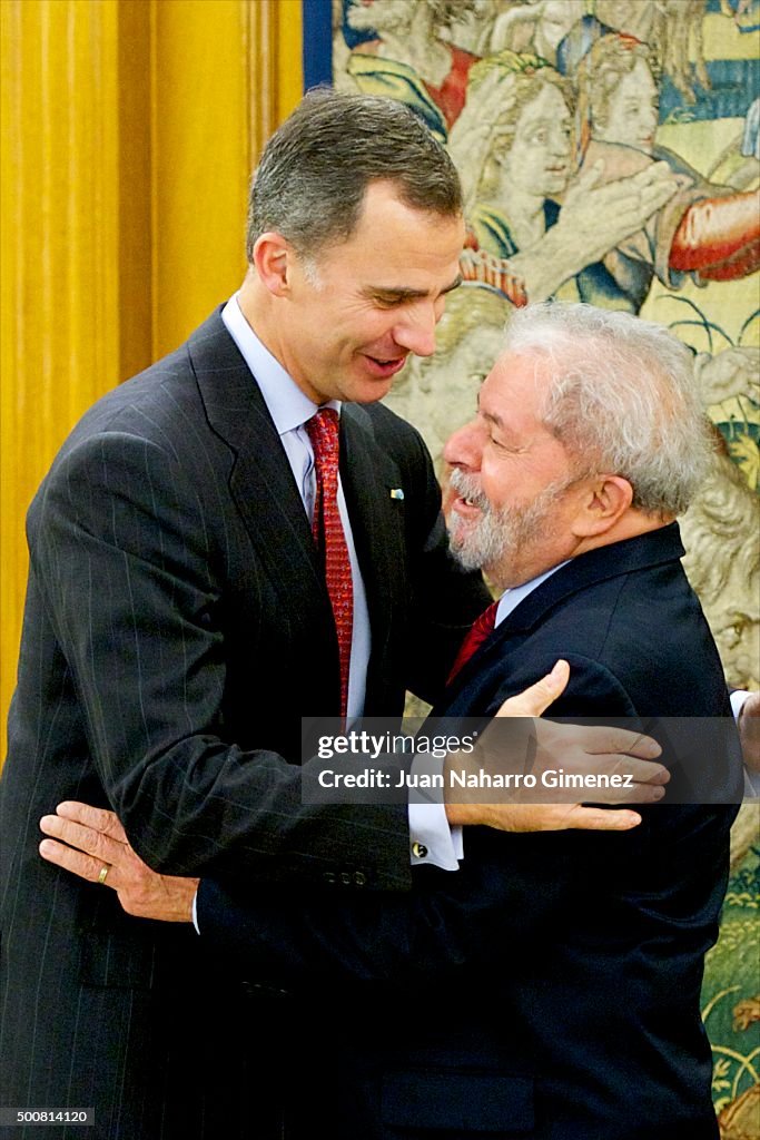 King Felipe of Spain Attend Audiences at Zarzuela Palace