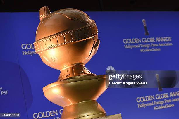 General view of atmosphere at the 73rd Annual Golden Globe Awards nominations announcement at The Beverly Hilton Hotel on December 10, 2015 in...