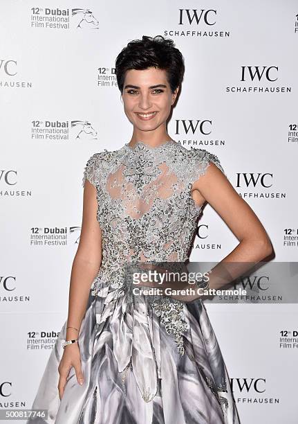 Actress Tuba Buyukustun attends the IWC Filmmakers Award during day two of the 12th annual Dubai International Film Festival held at The One and Only...