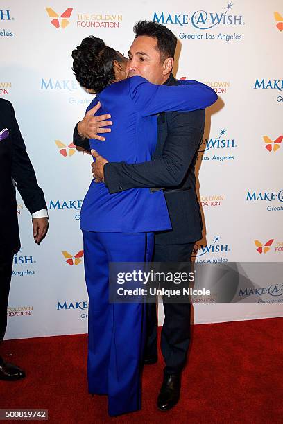 Tichina Arnold and Oscar De La Hoya arrive at the Make-A-Wish Greater Los Angeles Annual Wishing Well Winter Gala at the Beverly Wilshire Four...