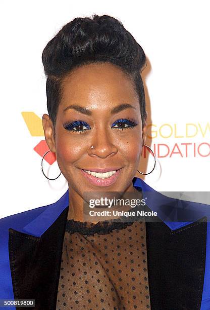 Actress Tichina Arnold arrives at Make-A-Wish Greater Los Angeles honors Oscar De La Hoya, Michael Rosenfeld and Tom Mone at its annual Wishing Well...