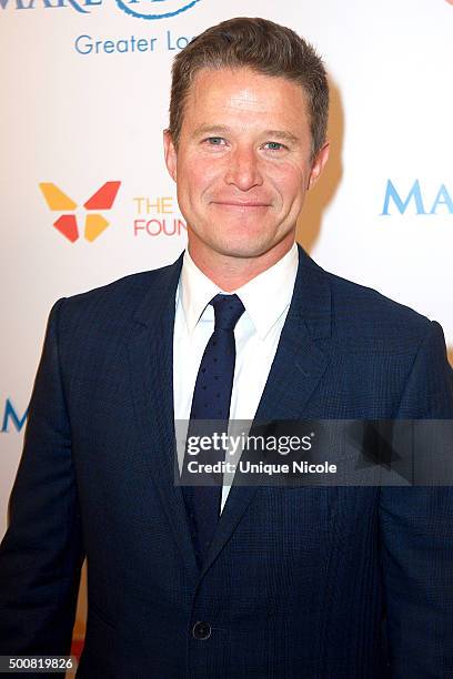 Billy Bush arrives at Make-A-Wish Greater Los Angeles honors Oscar De La Hoya, Michael Rosenfeld and Tom Mone at its annual Wishing Well Winter Gala...