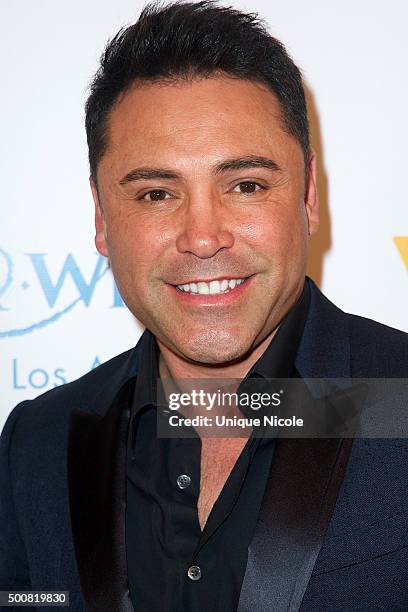 Oscar De La Hoya arrives at Make-A-Wish Greater Los Angeles honors Oscar De La Hoya, Michael Rosenfeld and Tom Mone at its annual Wishing Well Winter...