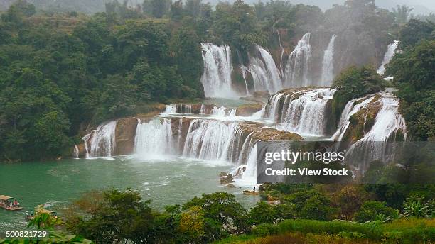 detian falls,guangxi,china - detian waterfall stock pictures, royalty-free photos & images