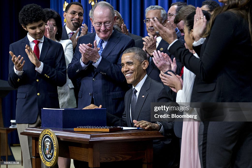 President Obama Delivers Remarks And Signs The Every Student Succeeds Act