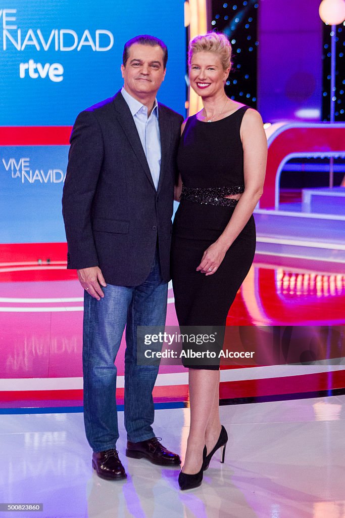 Ramon Garcia and Anne Igartiburu attend RTVE Christmas Season... News