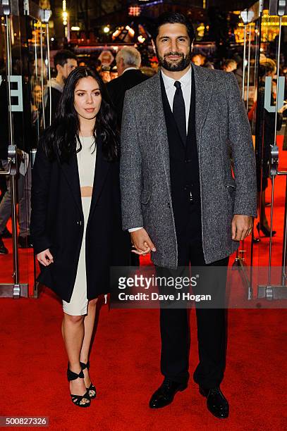Kayvan Novak attends the European Premiere of "The Hateful Eight" at Odeon Leicester Square on December 10, 2015 in London, England.