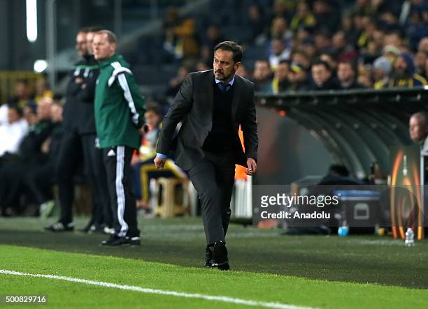 Fenerbahce's head coach Vitor Pereira during the UEFA Europa League Group A soccer match between Fenerbahce SK and Celtic FC at Sukru Saracoglu...