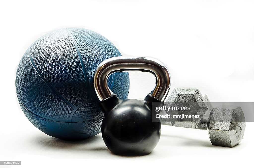 Sports-Kettlebell-medicine ball-dumbbells