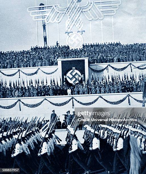 Ww2 Hitler Rally 138 Nuremberg Rally 1935 Adolf Hitler Stock Photos, High-Res Pictures ...