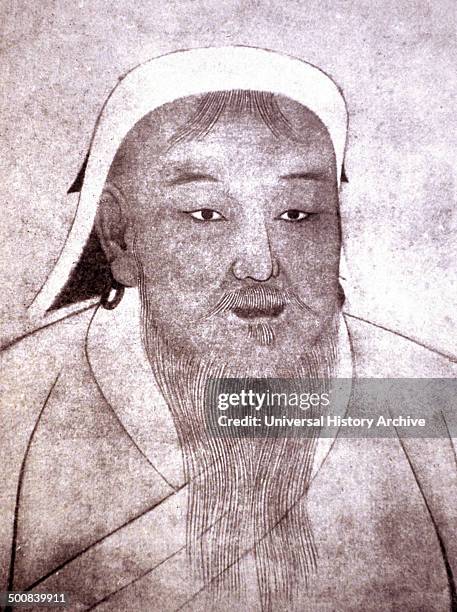 Genghis Khan, 14th century portrait.