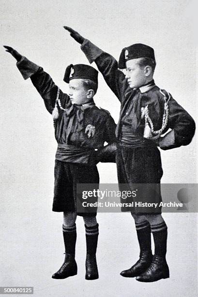 Bruno and Vittorio Mussolini.