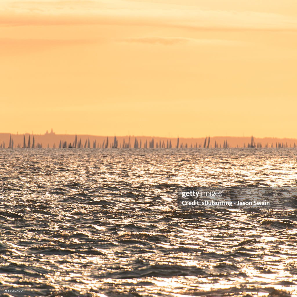 Sunrise Sailing on the Isle of Wight
